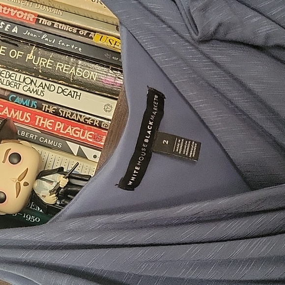 WHBM Mini Sandal Dress, Size 2, Slate Blue - Picture 3 of 5